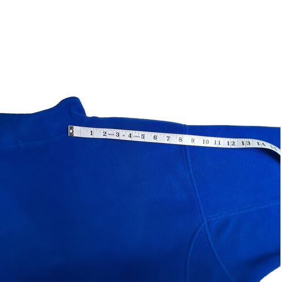 North End Long Sleeve Quarter Zip Pullover Bunny Hug Sweatshirt Pockets Blue - Picture 13 of 13